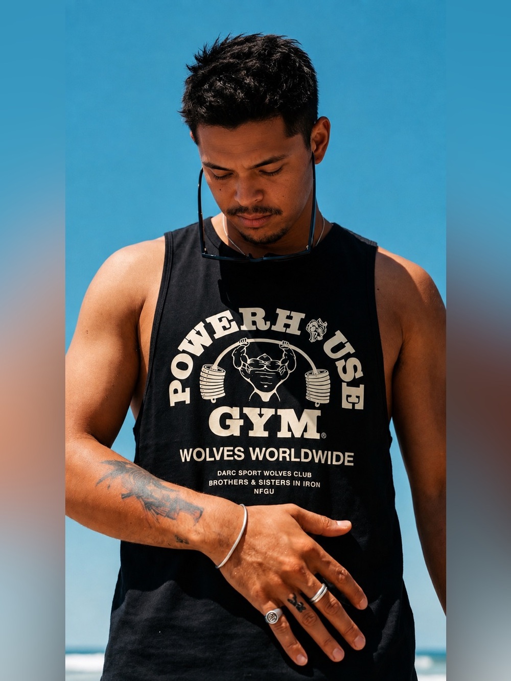 NWOT: LIMITED EDITION Darc Sport x Powerhouse Wolves muscle tank | Size: XL